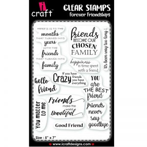 ICraft Clear Stamp - Forever Friendships