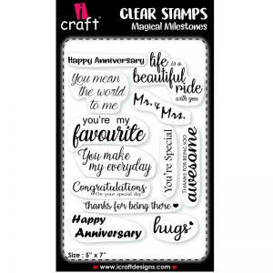 ICraft Clear Stamp - Magical Milestones