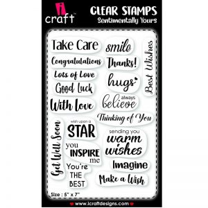 ICraft Clear Stamp - Sentimentally Yours