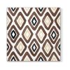Rhombus Patterns In Brown Decoupage Napkin