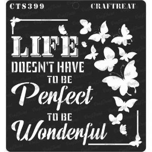 CrafTreat Stencil - Wonderful Life