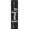 CrafTreat Stencil – Family Word