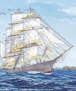Sailing Ship Decoupage Napkin