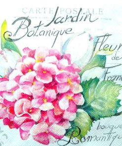 Jardin Botanique Light Rose Decoupage Napkin