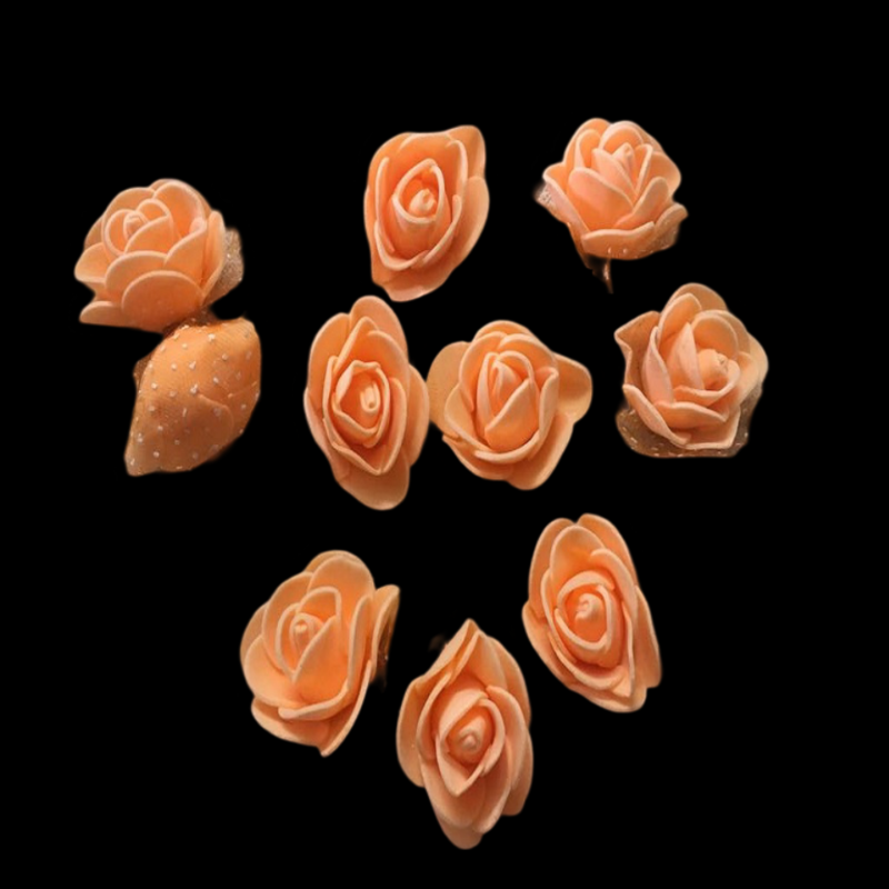 Orange Foam Rose Flowers