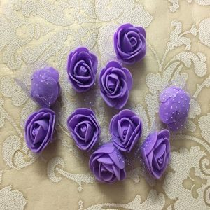 Purple Foam Rose Flowers