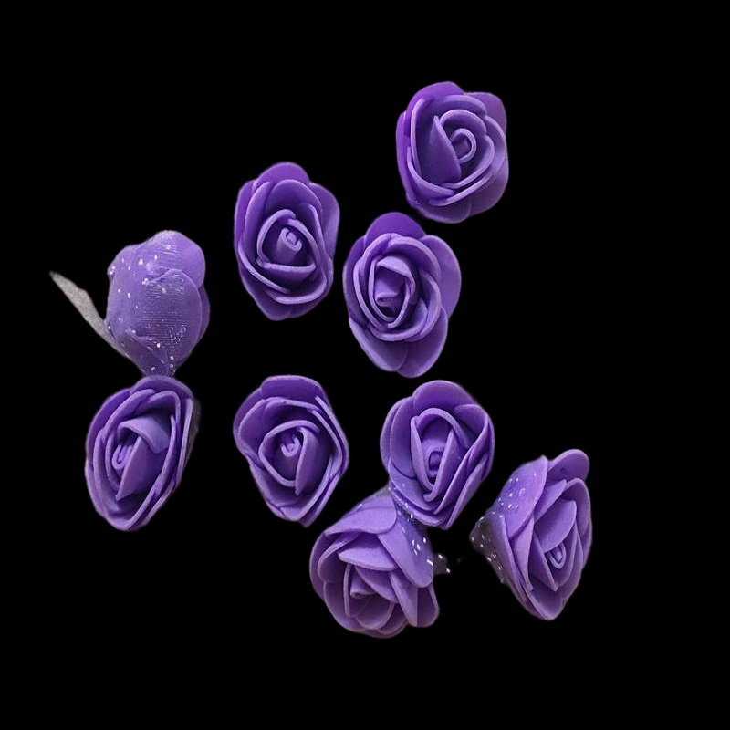Purple Foam Rose Flowers