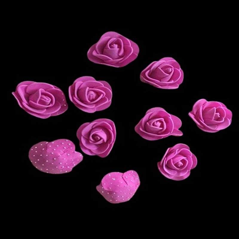 Pink Foam Rose Flowers