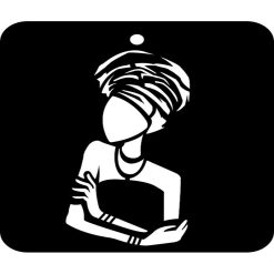 iCraft 4 x 4 Mini Stencil - Girl