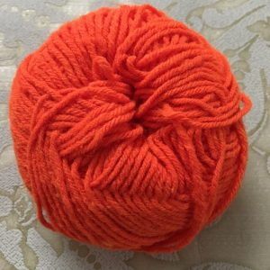 Dark Orange Yarn Wool