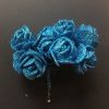 Glitter Foam Rose Flowers - Blue