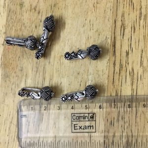 German Silver Round Spacer beads