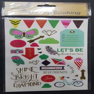 Self Adhesive Scrap Booking Sticker - Let's Be