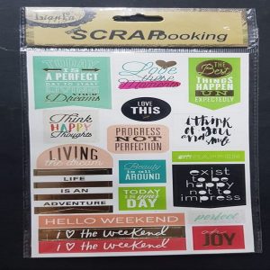 Self Adhesive Scrap Booking Sticker - The Best