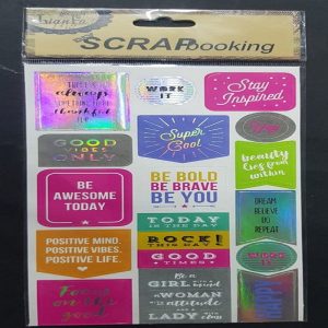 Self Adhesive Scrap Booking Sticker - Work It