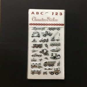 Stickers - Silver Transport Theme
