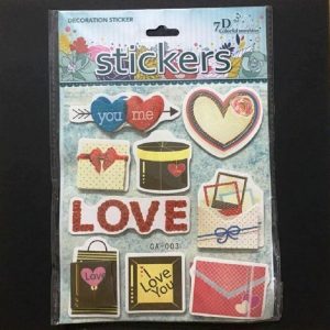 Self Adhesive Scrap Booking Sticker - Love Theme
