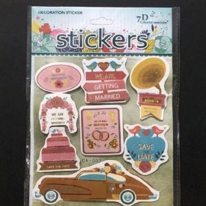 Self Adhesive Scrap Booking Sticker - We Are Getting Married