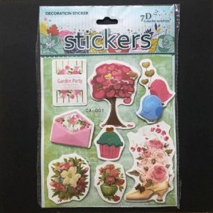 Self Adhesive Scrap Booking Sticker - Garden Party