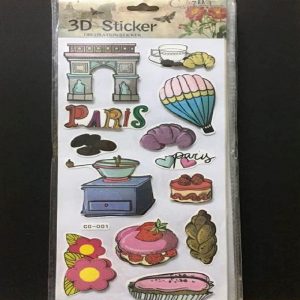 Self Adhesive Scrap Booking Sticker - PARIS