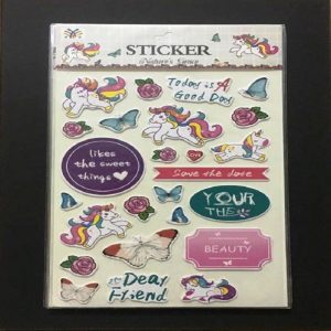 3D Stickers - Butterflies & Unicorns