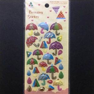 Bronzing Stickers - Umbrella
