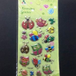 Bronzing Stickers - Owl & Ladybird