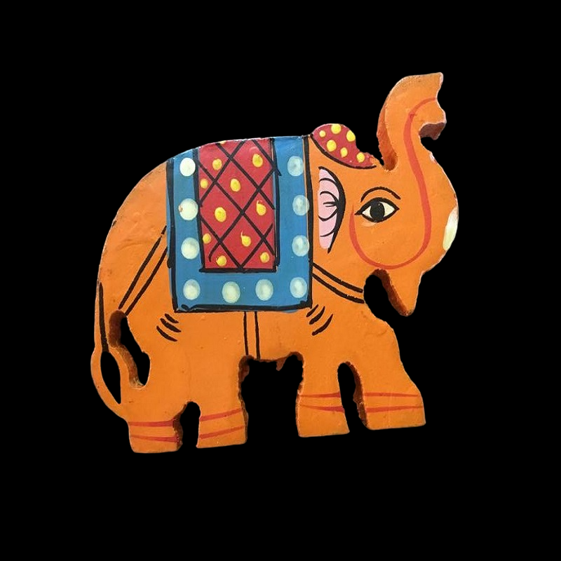 Wooden Painted Elephant