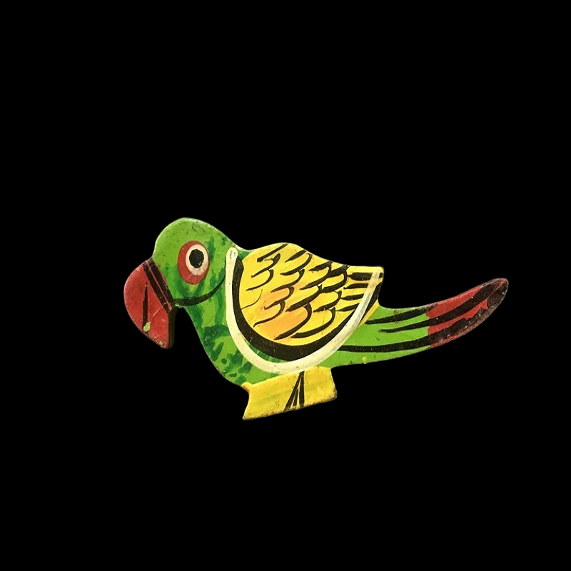 Wooden Painted Parrot