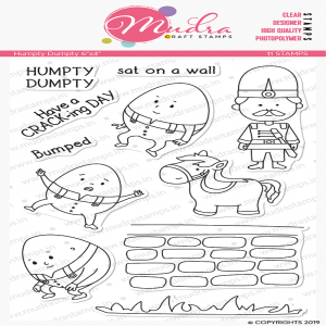 Mudra Clear Stamp - Humpty Dumpty