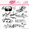 Mudra Clear Stamp - Magical Music