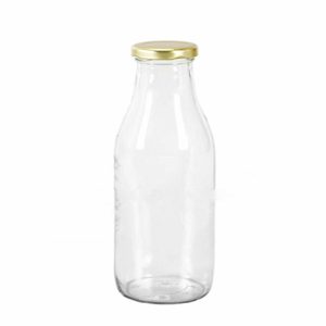 Clear Glass Milk Bottle 500 ml