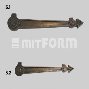 Mitform Metal Embellishment - TIP Clock Hands 3.1 & 3.2