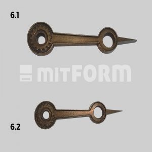 Mitform Metal Embellishment - TIP Clock Hands 6.1 & 6.2