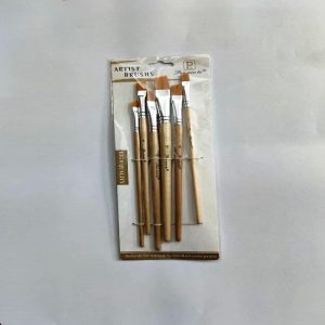 Six Set Flat Paint Brush Style 1