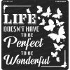 CrafTreat Stencil - Wonderful Life 12 x 12