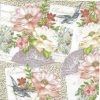 Romantic Flowers Decoupage Napkin