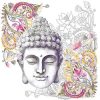 Buddha Head Grey Decoupage Napkin