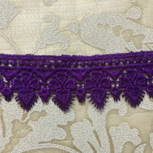 Embroidered Purple Lace