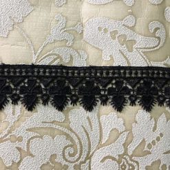 Embroidered Black Lace