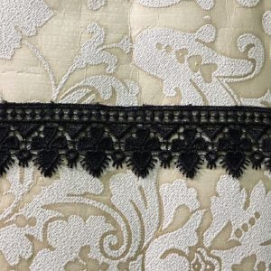 Embroidered Black Lace