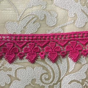 Embroidered Pink Lace