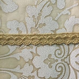 Embroidered Light Brown Lace