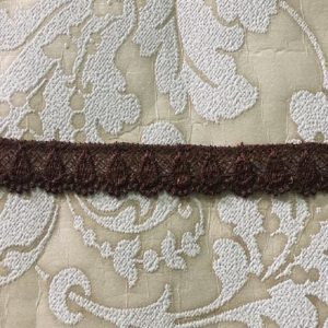 Embroidered Brown Lace