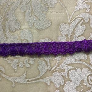 Embroidered Purple Lace