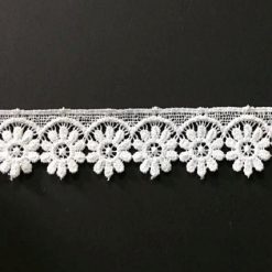 Embroidered White Lace