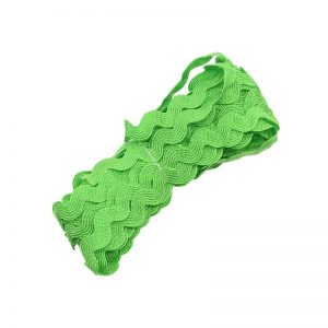 Parrot Green Zig Zag Lace