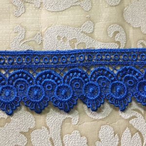 Embroidered Royal Blue Lace
