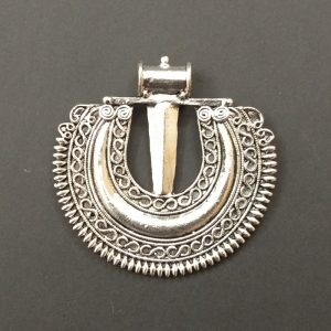 German Silver Earring Pattern Pendant