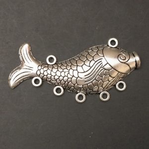 German Silver Fish Pattern Pendant